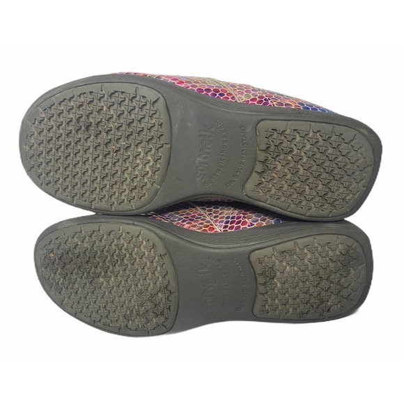 Womens Greys Anatomy Softwalk Meredith Kaleidoscope Mermaid Clogs Leather 6.5 - Picture 12 of 12